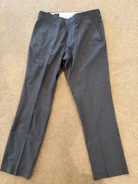 J. Crew Men's Mid Gray Dress Pants 33x30 Tailored Fit NWT